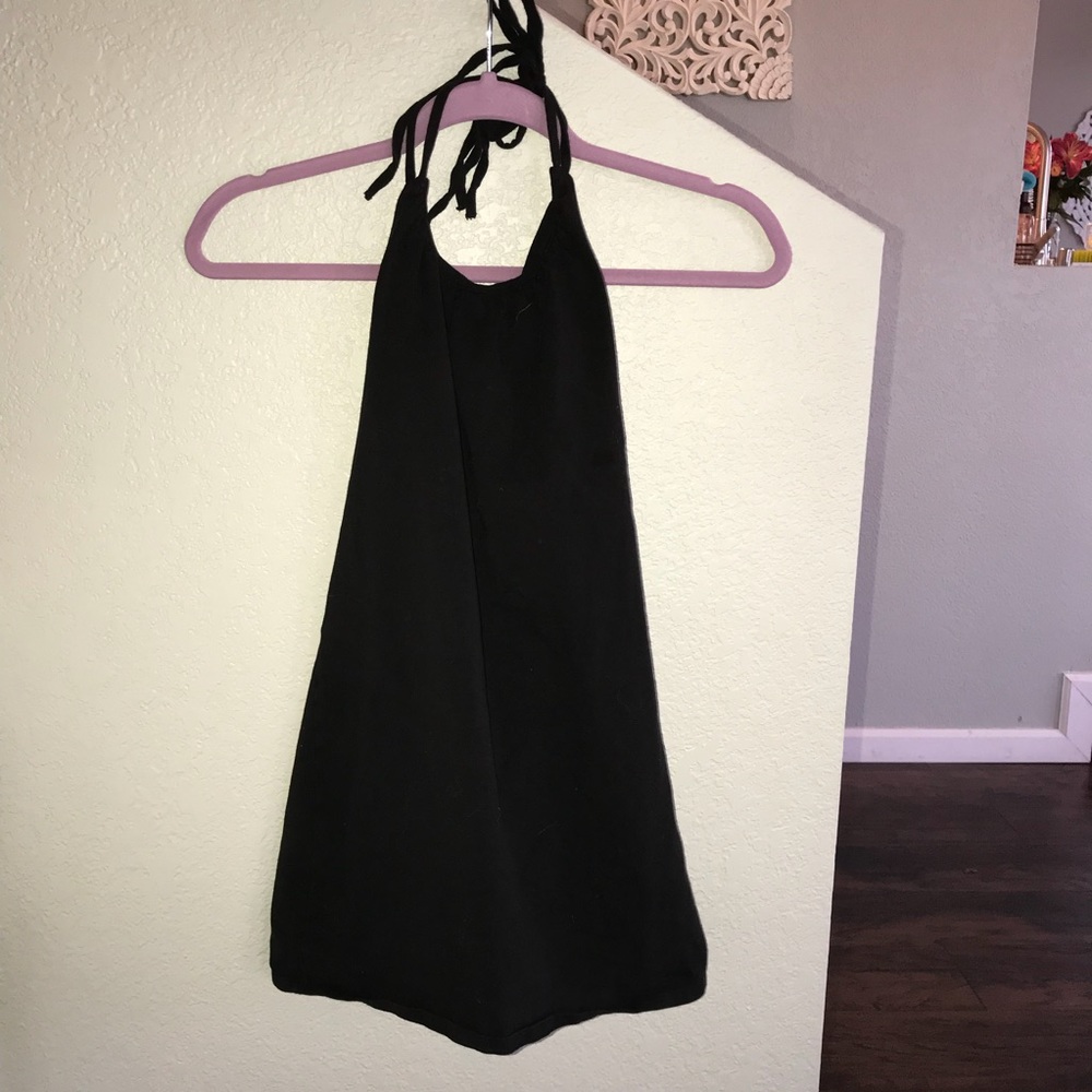 Black mini dress